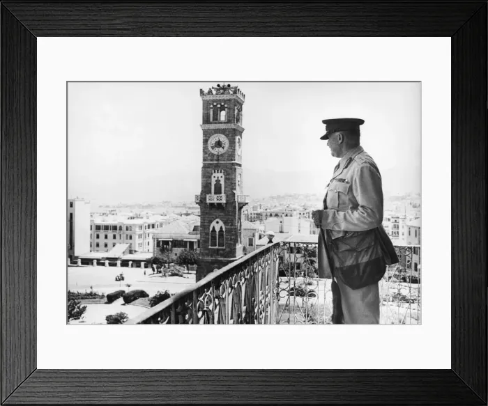 Framed Print : Entry of the British General and troops into Beirut. General Sir Henry Wilson Framed Print : Entry of the British General and troops into Beirut. General Sir Henry Wilson