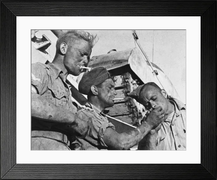 Framed Print : Desert Victory is a 1943 film produced by the British Ministry of Information Framed Print : Desert Victory is a 1943 film produced by the British Ministry of Information