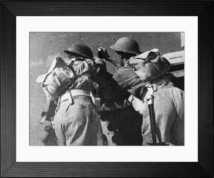 Framed Print : Desert Victory is a 1943 film produced by the British Ministry of Information
