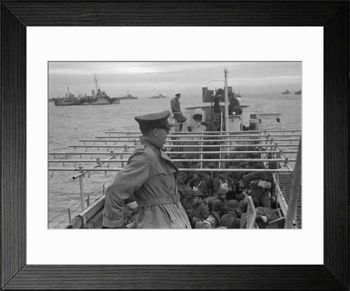 Framed Print : Re-enforcements arriving off the Normandy coast 10 days after the D-Day landings 16th Framed Print : Re-enforcements arriving off the Normandy coast 10 days after the D-Day landings 16th
