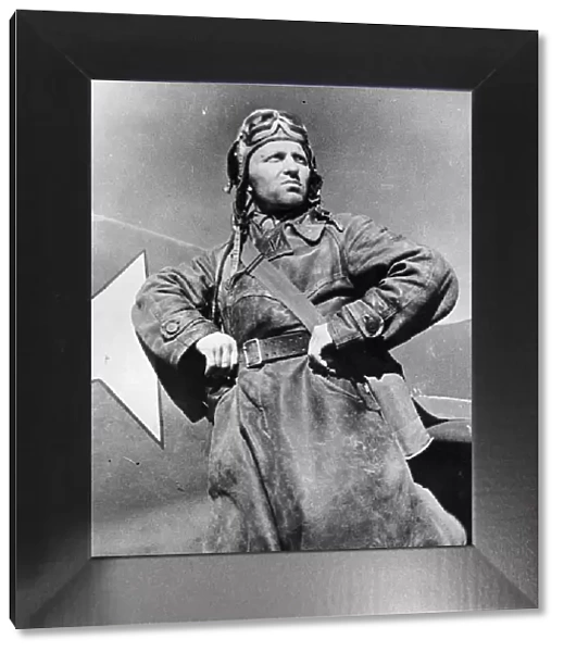 Lt. Ivan Aksyutin of the Soviet Air Force who destroyed five German bombers