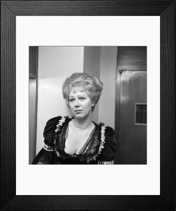 Framed Print : Anna Karen, aged 24, a dancer, last night left her poodle Lucky (18 months old