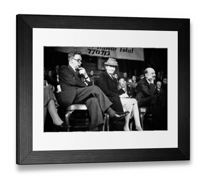 Framed Print : Herbert Morrison (Left) Prime Minister Clement Richard Attlee
