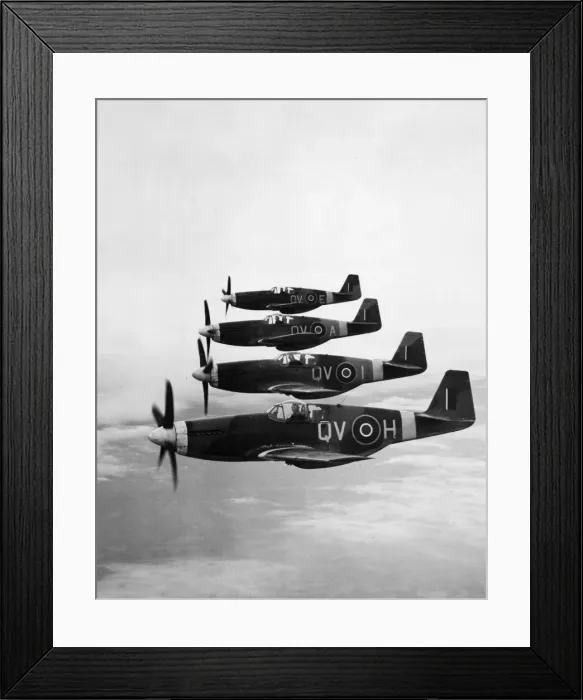 Framed Print : Mustang IIIs, the new long range fighter aircraft of the Royal Air Force Framed Print : Mustang IIIs, the new long range fighter aircraft of the Royal Air Force