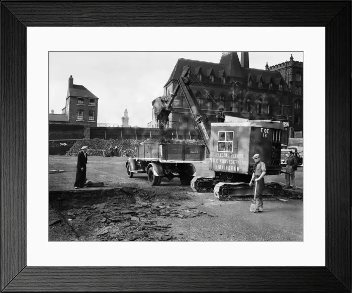 Framed Print : The canal arms which were filled in when Easy Row wharf Framed Print : The canal arms which were filled in when Easy Row wharf