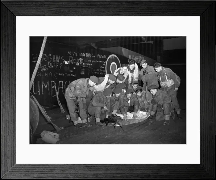 Framed Print : At an RAF station from which part of the great Allied airborne armada set out for Germany Framed Print : At an RAF station from which part of the great Allied airborne armada set out for Germany