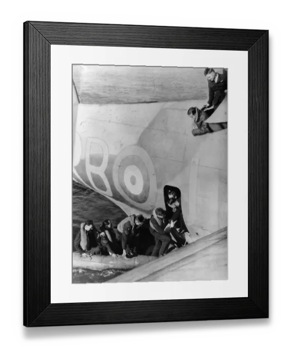 Framed Print : When a British bomber came down in the Atlantic its main dinghy failed to function