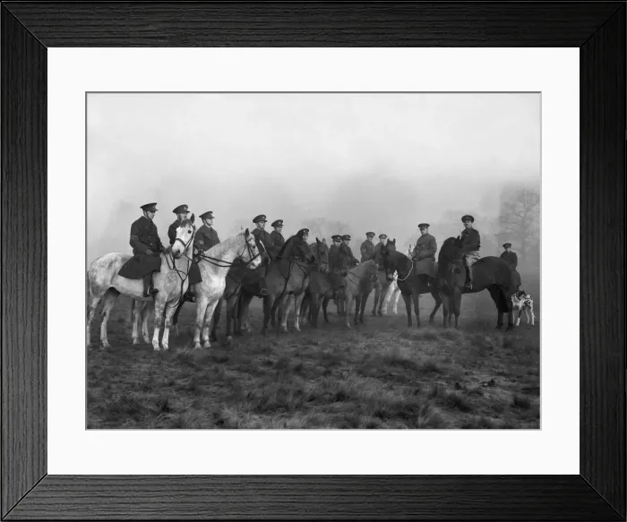 Framed Print : The Sutton Coalfield Battalion of the Warwickshire Home Guard paraded for inspection