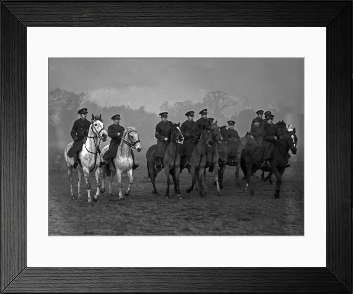 Framed Print : The Sutton Coalfield Battalion of the Warwickshire Home Guard paraded for inspection