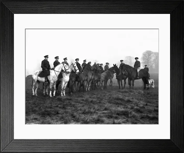 Framed Print : The Sutton Coalfield Battalion of the Warwickshire Home Guard paraded for inspection
