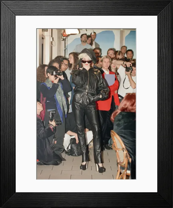 Framed Print : Vivienne Westwood fashion collection show at Tall Orders, Soho, London Framed Print : Vivienne Westwood fashion collection show at Tall Orders, Soho, London