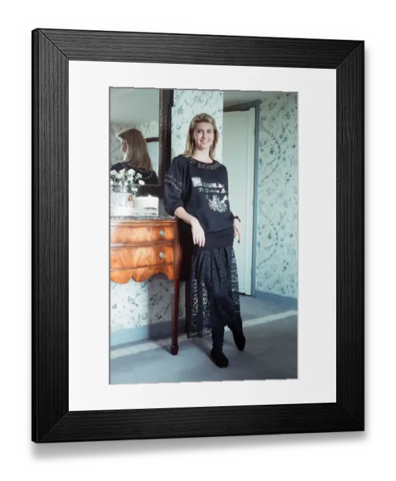 Framed Print : Actress Olivia Newton John. 9th September 1988