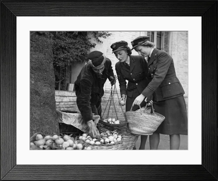 Framed Print : Several Women Auxiliary Air Force (WaF) officers flew out direct from England to take Framed Print : Several Women Auxiliary Air Force (WaF) officers flew out direct from England to take