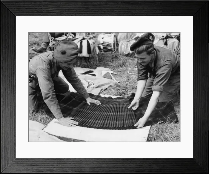 Framed Print : The recent heavy rains have taken the creases out of the kilts Framed Print : The recent heavy rains have taken the creases out of the kilts