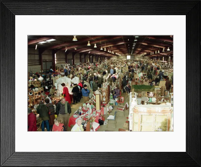 Framed Print : Antique car boot sale. 7th November 1991
