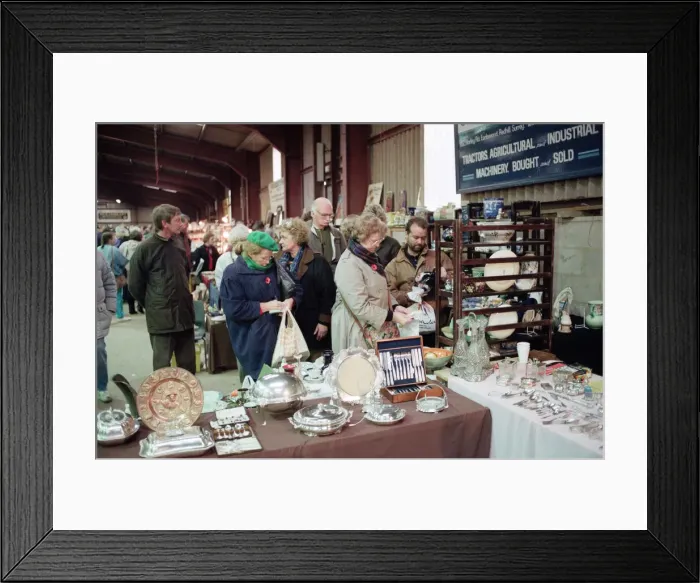 Framed Print : Antique car boot sale. 7th November 1991 Framed Print : Antique car boot sale. 7th November 1991