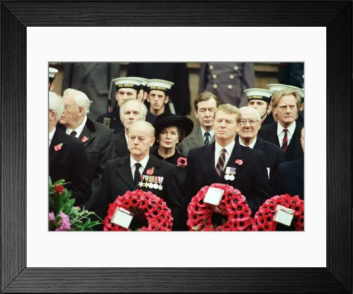 Framed Print : Remembrance Day parade at Whitehall, London. Margaret Thatcher, Paddy Ashdown Framed Print : Remembrance Day parade at Whitehall, London. Margaret Thatcher, Paddy Ashdown