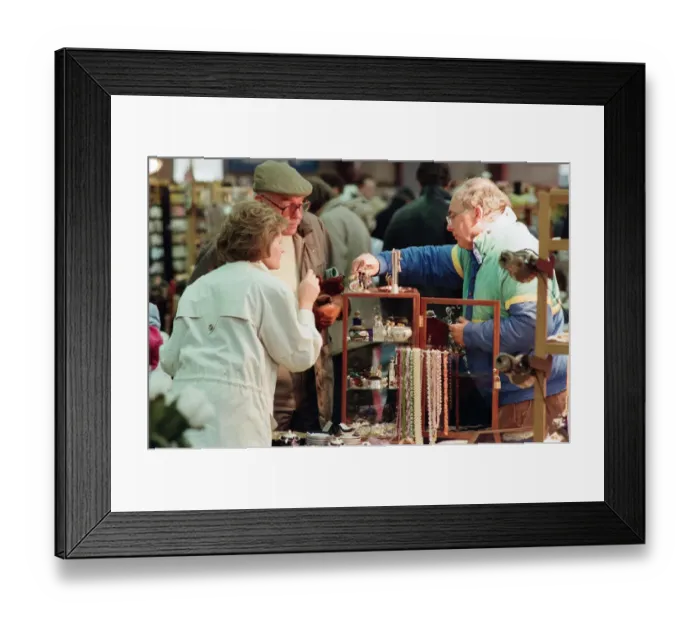 Framed Print : Antique car boot sale. 7th November 1991 Framed Print : Antique car boot sale. 7th November 1991