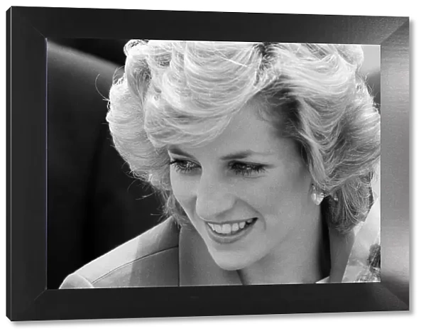 Diana, Princess of Wales in Milan, Italy. April 1985