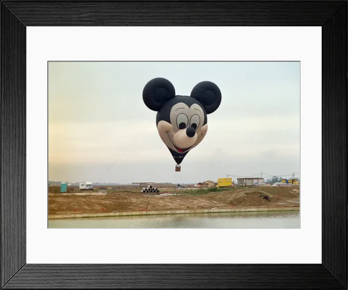 Framed Print : Pre-Opening Of Eurodisney in France, which is still under construction Framed Print : Pre-Opening Of Eurodisney in France, which is still under construction