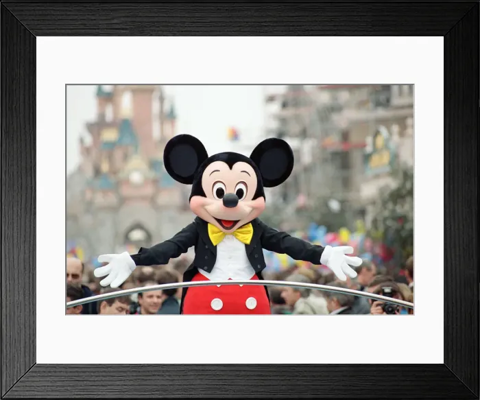 Framed Print : Pre-Opening Of Eurodisney in France, which is still under construction Framed Print : Pre-Opening Of Eurodisney in France, which is still under construction