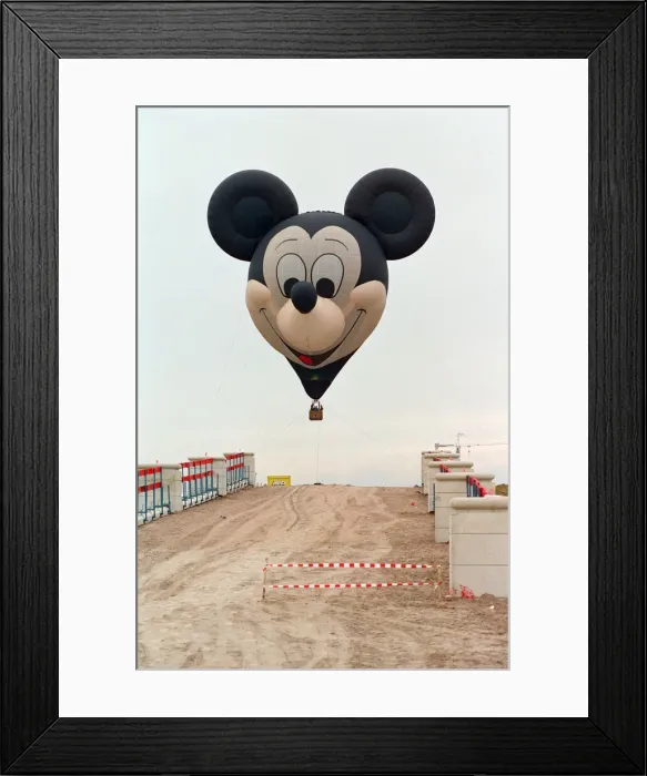 Framed Print : Pre-Opening Of Eurodisney in France, which is still under construction Framed Print : Pre-Opening Of Eurodisney in France, which is still under construction