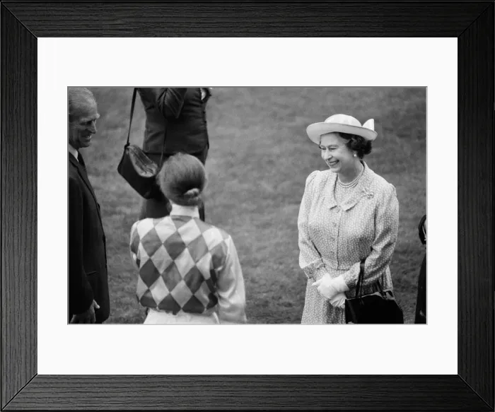Framed Print : Members of the Royal Family at Ascot Racecourse, Berkshire