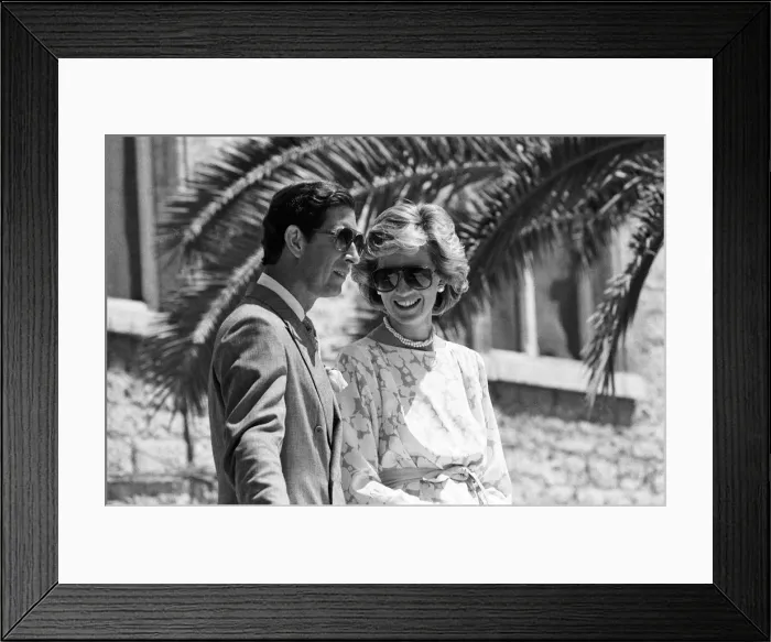 Framed Print : Prince Charles, Prince of Wales and Diana, Princess of Wales visit Italy. May 1985 Framed Print : Prince Charles, Prince of Wales and Diana, Princess of Wales visit Italy. May 1985