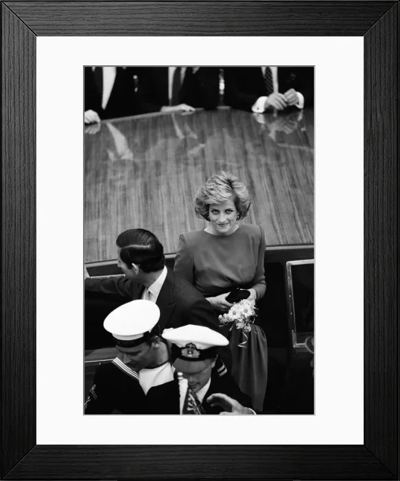 Framed Print : Prince Charles, Prince of Wales and Diana, Princess of Wales visit Italy. May 1985 Framed Print : Prince Charles, Prince of Wales and Diana, Princess of Wales visit Italy. May 1985