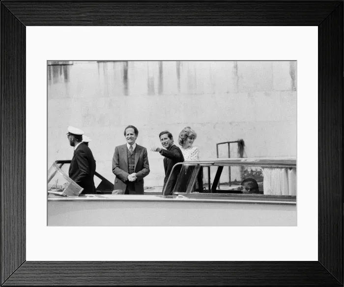 Framed Print : Prince Charles, Prince of Wales and Diana, Princess of Wales visit Italy. May 1985 Framed Print : Prince Charles, Prince of Wales and Diana, Princess of Wales visit Italy. May 1985
