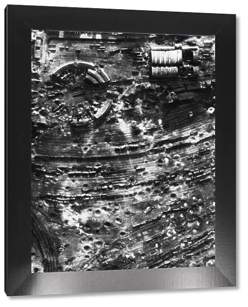 Bomb damage to the Amiens rail yards. (Picture) Section of the Amiens yards