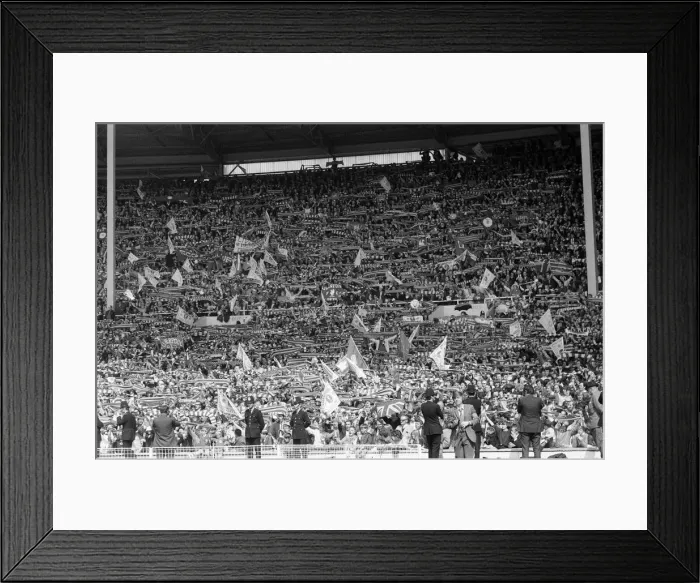 Framed Print : FA Cup Final at Wembley Stadium. Arsenal v Liverpool. Pictured, crowd scenes Framed Print : FA Cup Final at Wembley Stadium. Arsenal v Liverpool. Pictured, crowd scenes
