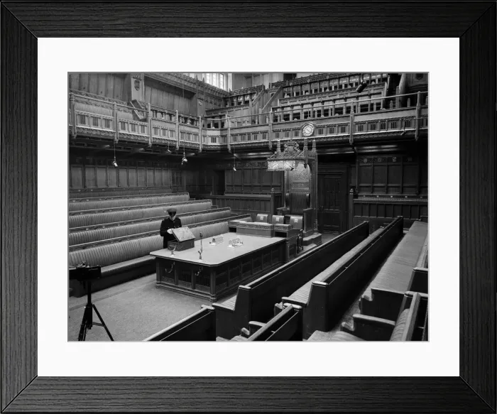 Framed Print : The new Chamber of the House of Commons, which will be opened on the 26th October Framed Print : The new Chamber of the House of Commons, which will be opened on the 26th October