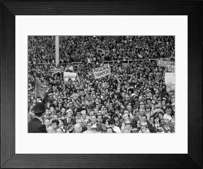 Framed Print : FA Cup Final at Wembley Stadium. Arsenal v Liverpool. Pictured, crowd scenes Framed Print : FA Cup Final at Wembley Stadium. Arsenal v Liverpool. Pictured, crowd scenes