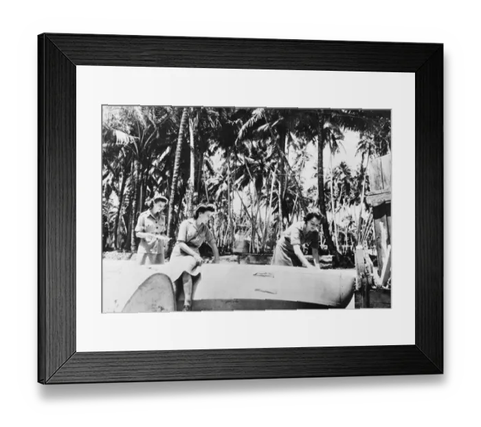 Framed Print : Under palm trees on the fringes of the Ceylon jungle, W. A. A. F Framed Print : Under palm trees on the fringes of the Ceylon jungle, W. A. A. F