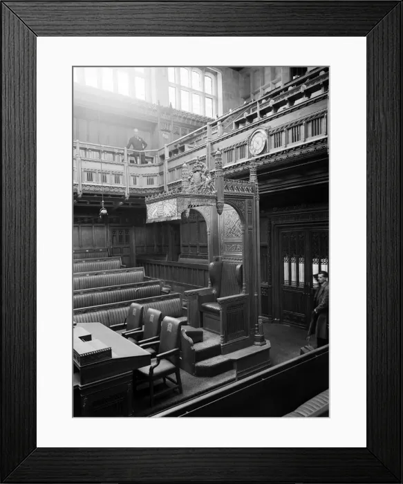 Framed Print : The new Chamber of the House of Commons, which will be opened on the 26th October