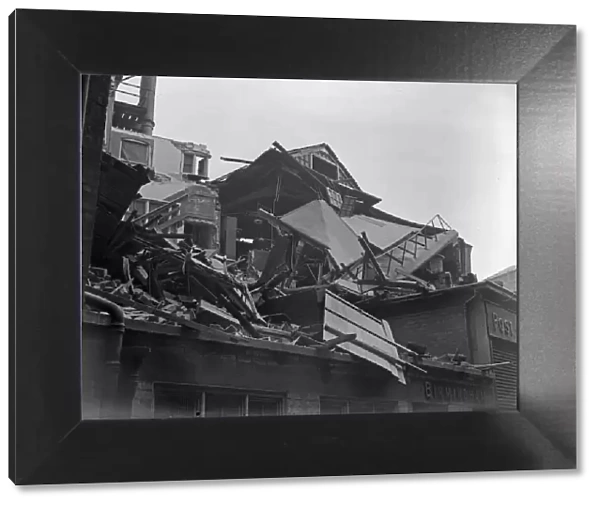 Damage to the Birmingham Post and Mail offices in Needless Alley