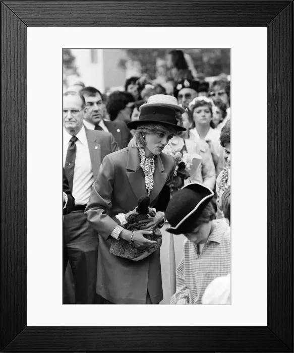 Framed Print : Prince and Princess of Wales tour of Canada in June 1983
