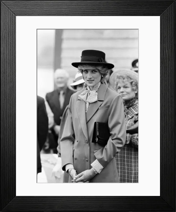 Framed Print : Princess Diana in Edmonton, Alberta. 29th June 1983