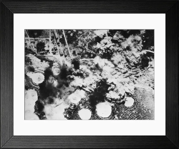 Framed Print : B-24 Liberators of the 15th A. A. F. attack San Stefano Port Framed Print : B-24 Liberators of the 15th A. A. F. attack San Stefano Port
