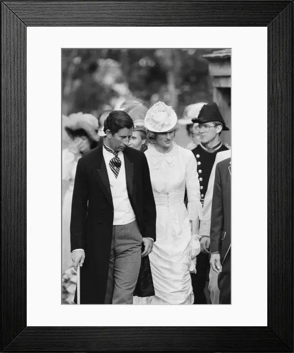 Framed Print : Prince and Princess of Wales tour of Canada in June 1983 Framed Print : Prince and Princess of Wales tour of Canada in June 1983