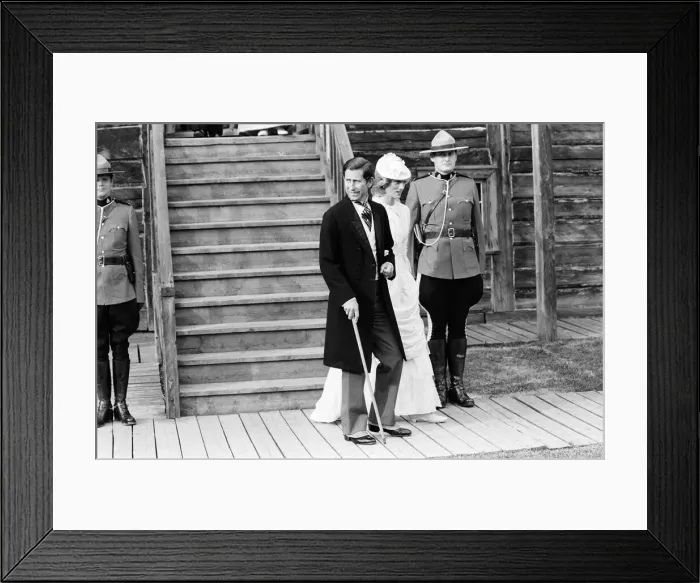 Framed Print : Prince and Princess of Wales tour of Canada in June 1983