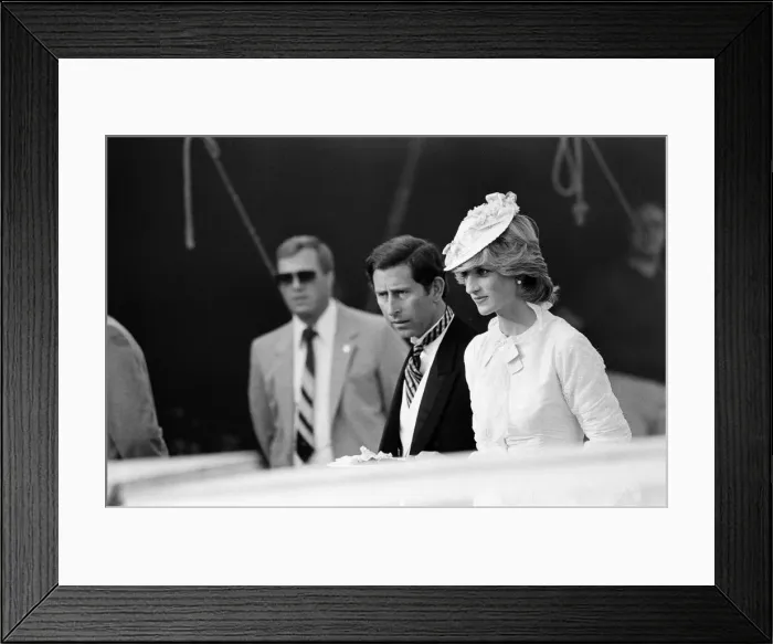 Framed Print : Prince and Princess of Wales tour of Canada in June 1983 Framed Print : Prince and Princess of Wales tour of Canada in June 1983