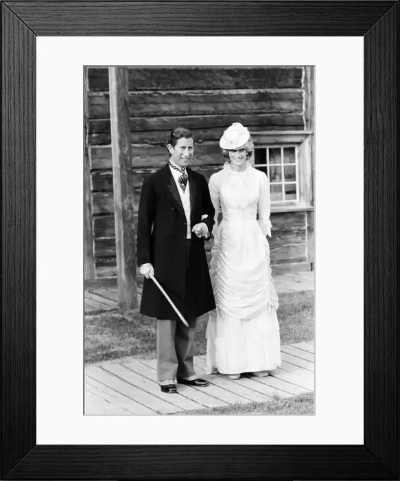 Framed Print : Prince and Princess of Wales tour of Canada in June 1983 Framed Print : Prince and Princess of Wales tour of Canada in June 1983