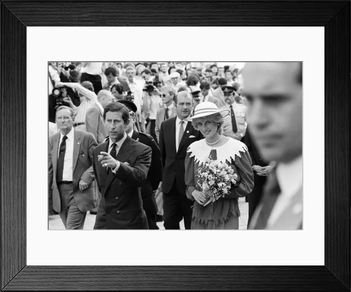 Framed Print : Charles, Prince of Wales and Diana, Princess of Wales in Edmonton, Canada. 29th June 1983 Framed Print : Charles, Prince of Wales and Diana, Princess of Wales in Edmonton, Canada. 29th June 1983