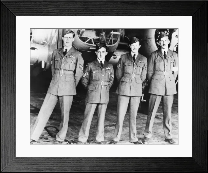 Framed Print : R. A. F. pilots with their wings Saskatchewan. Left to right: Sergeant Ready Framed Print : R. A. F. pilots with their wings Saskatchewan. Left to right: Sergeant Ready