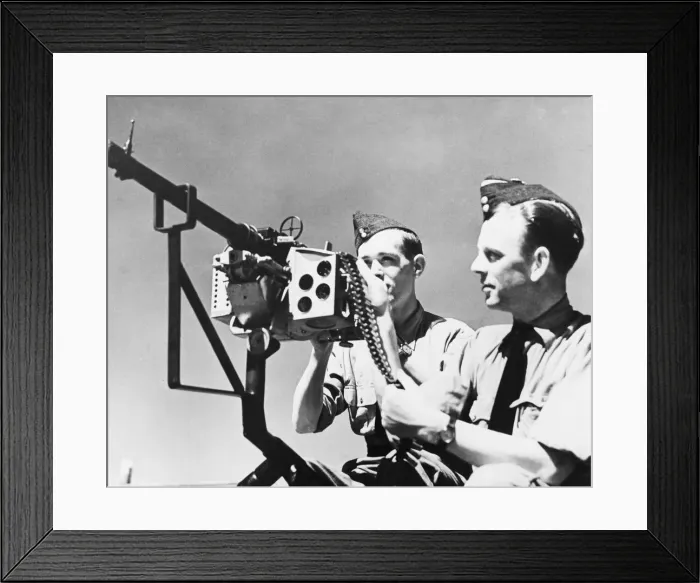 Framed Print : Leading Aircraftman F. A. Duggan and Leading Aircraftman T. Adair at the R. A. F Framed Print : Leading Aircraftman F. A. Duggan and Leading Aircraftman T. Adair at the R. A. F