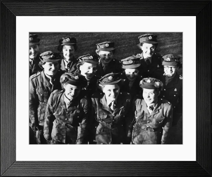 Framed Print : Five pairs of sisters who are part of an A. T. S. company Framed Print : Five pairs of sisters who are part of an A. T. S. company