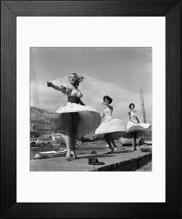 Framed Print : The arrival of Grace Kelly in Monte Carlo for her wedding to Prince Rainier III in