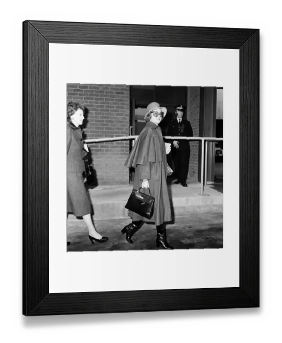 Framed Print : Princess Grace of Monaco at London Airport, she is on her way from Paris to the States Framed Print : Princess Grace of Monaco at London Airport, she is on her way from Paris to the States